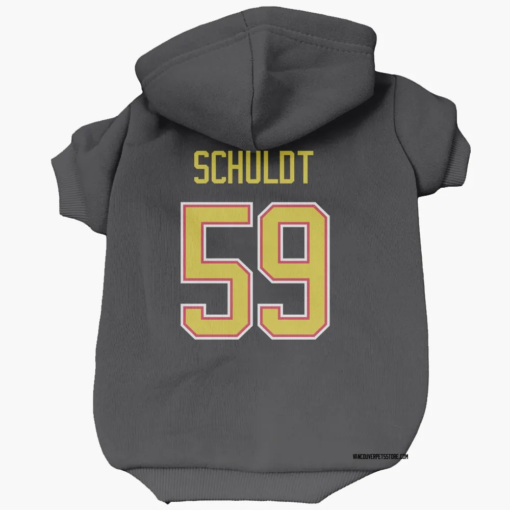 Vancouver Canucks Jimmy Schuldt Black Pet Hoodie for Dog & Cat