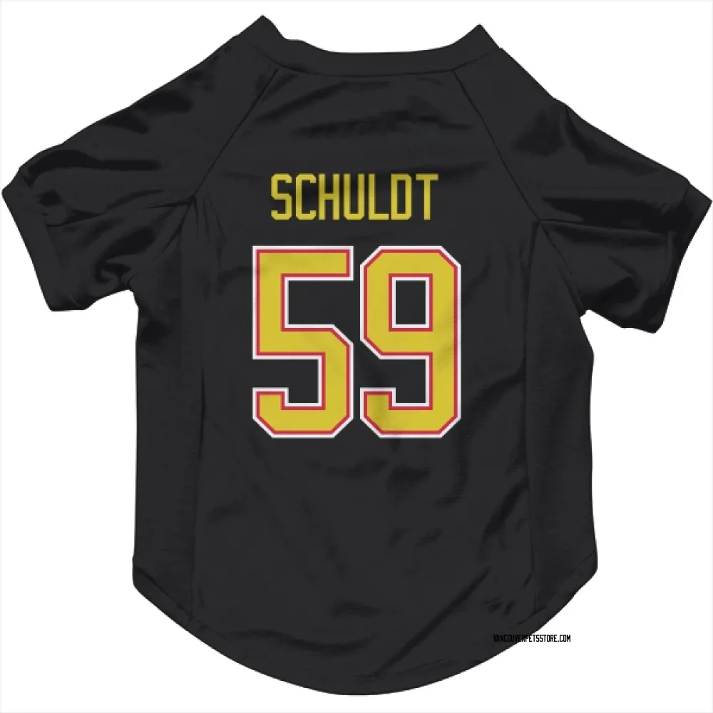 Vancouver Canucks Jimmy Schuldt Black Pet Jersey for Dog & Cat
