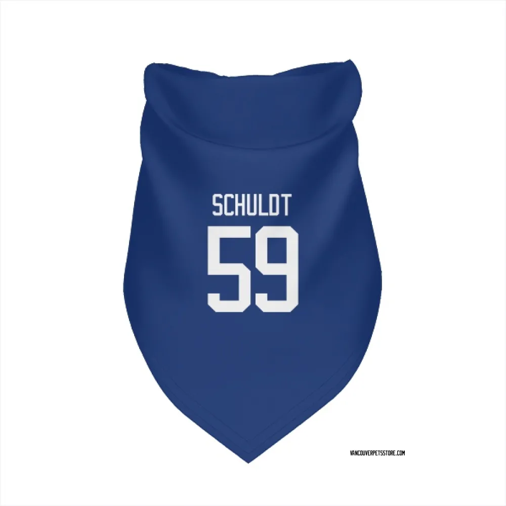 Vancouver Canucks Jimmy Schuldt Blue Pet Bandana for Dog & Cat