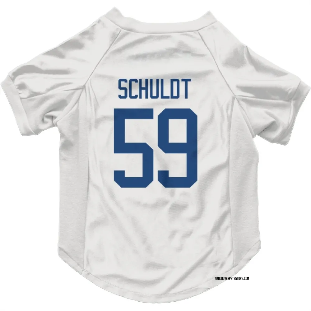 Vancouver Canucks Jimmy Schuldt White Pet Jersey for Dog & Cat
