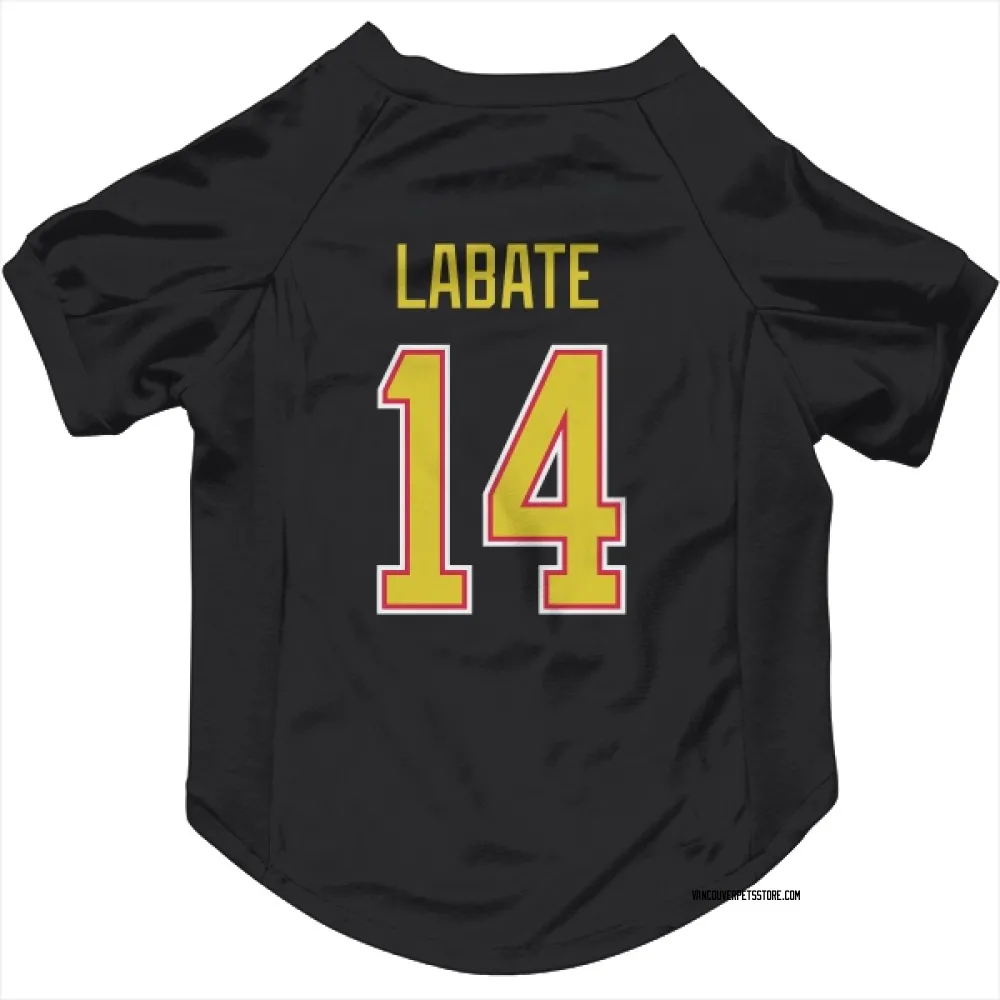 Vancouver Canucks Joseph LaBate Black Pet Jersey for Dog & Cat