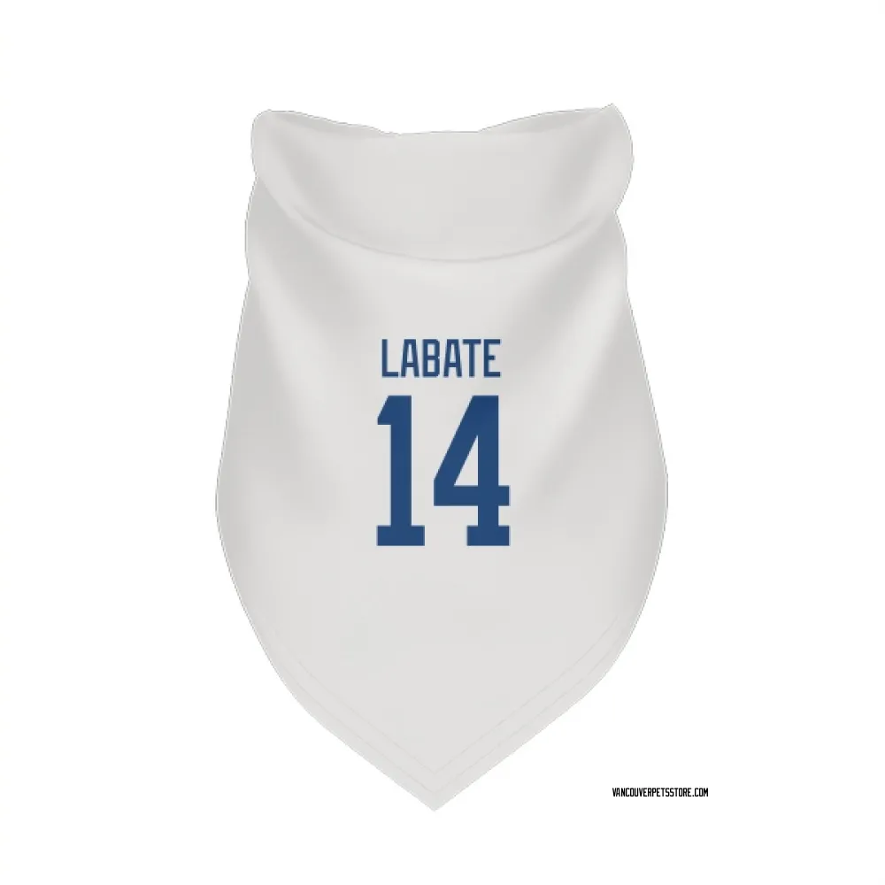 Vancouver Canucks Joseph LaBate White Pet Bandana for Dog & Cat