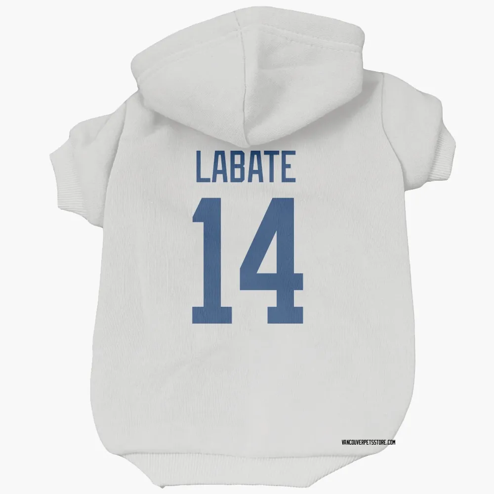 Vancouver Canucks Joseph LaBate White Pet Hoodie for Dog & Cat