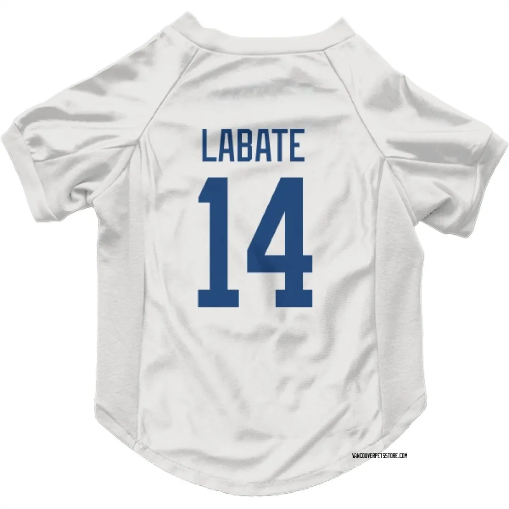 Vancouver Canucks Joseph LaBate White Pet Jersey for Dog & Cat