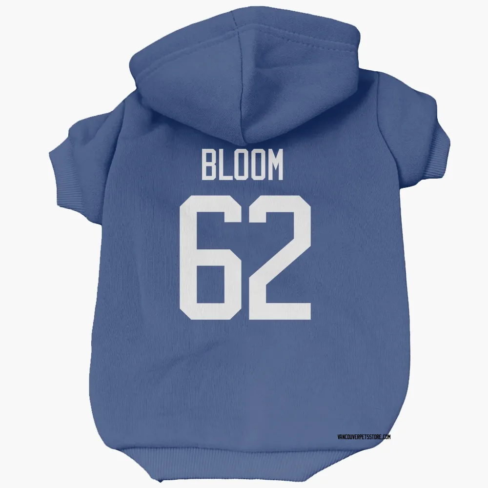 Vancouver Canucks Josh Bloom Blue Pet Hoodie for Dog & Cat