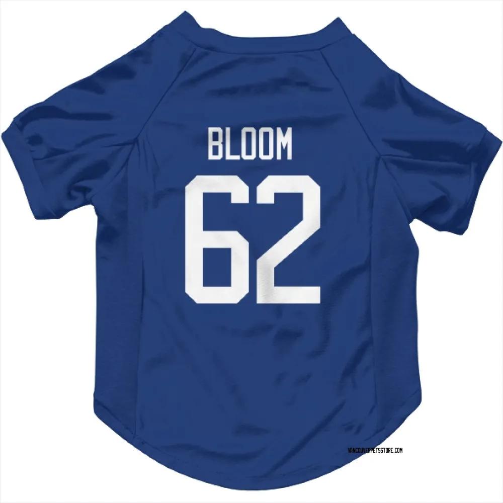 Vancouver Canucks Josh Bloom Blue Pet Jersey for Dog & Cat