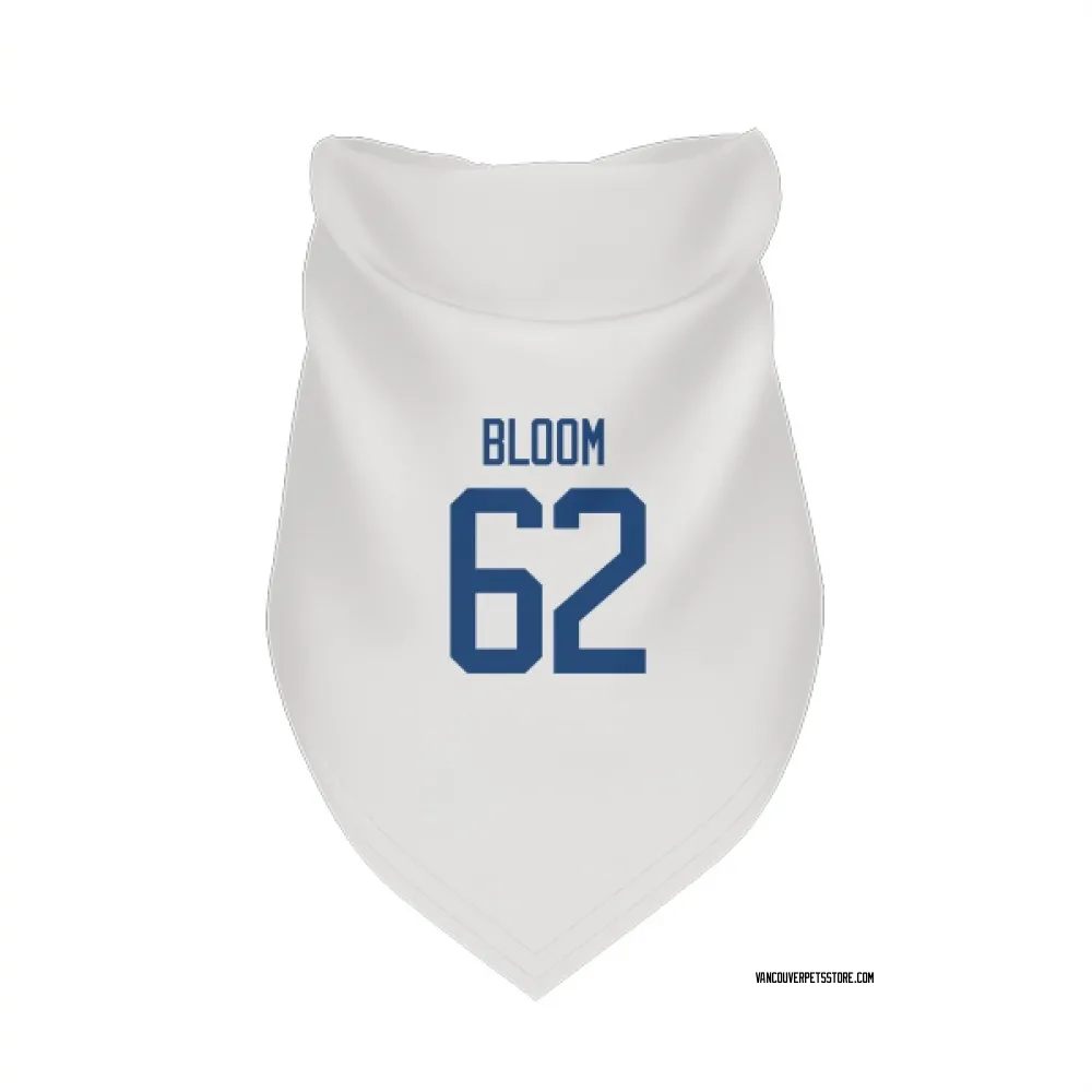 Vancouver Canucks Josh Bloom White Pet Bandana for Dog & Cat