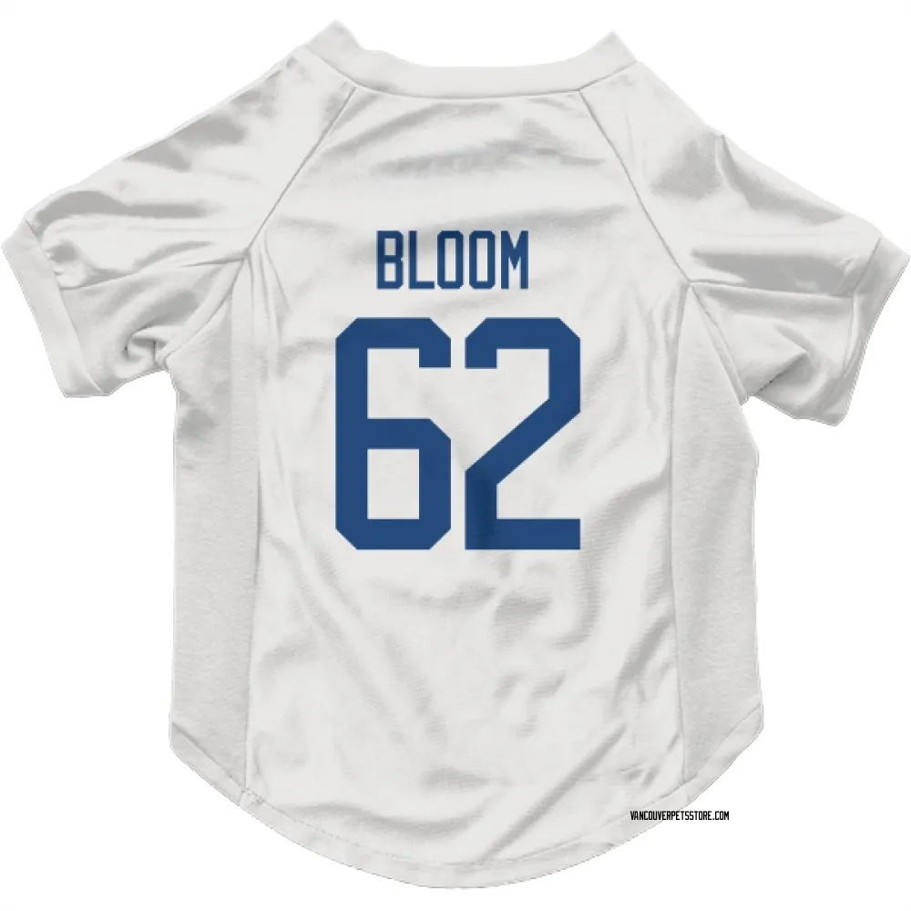 Vancouver Canucks Josh Bloom White Pet Jersey for Dog & Cat