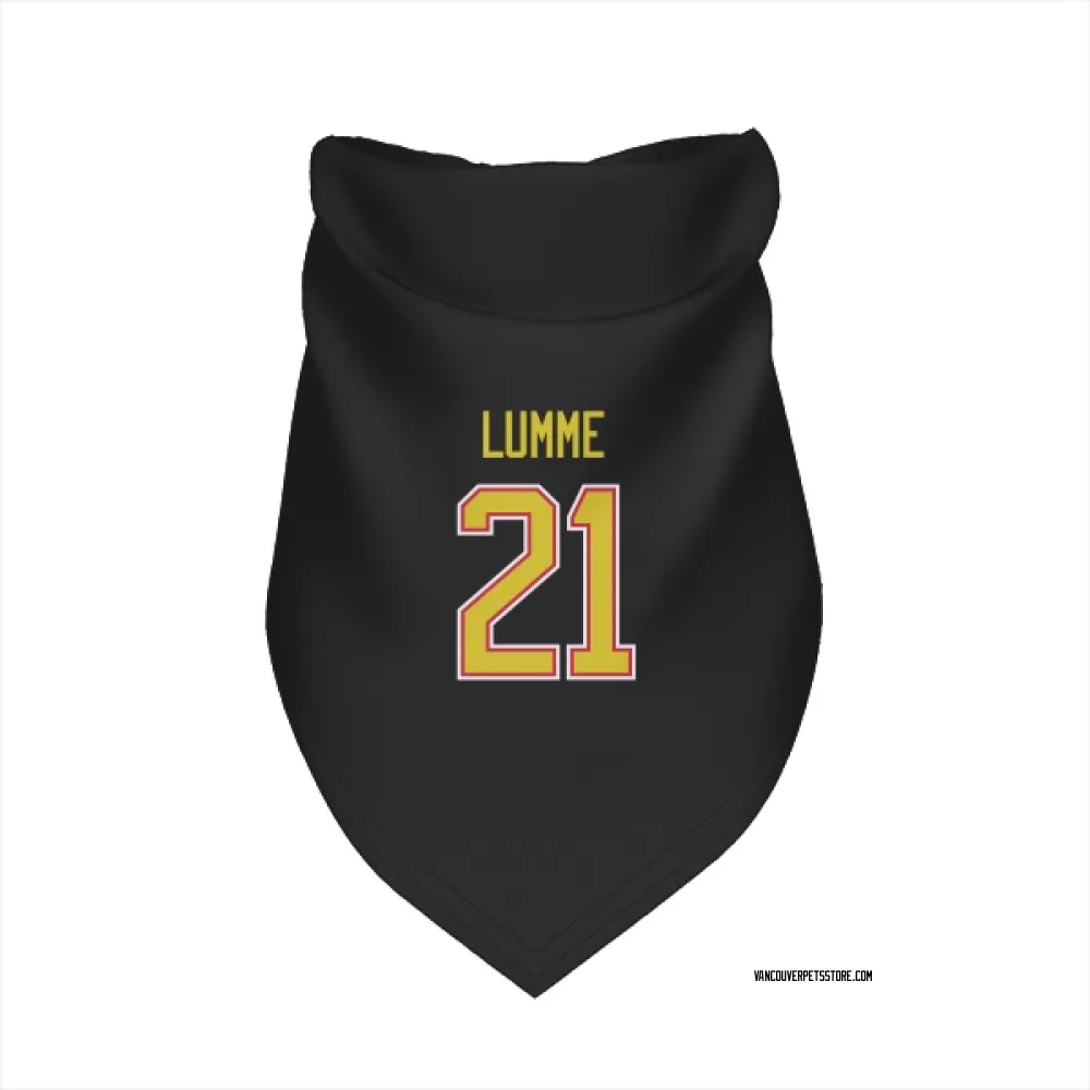 Vancouver Canucks Jyrki Lumme Black Pet Bandana for Dog & Cat