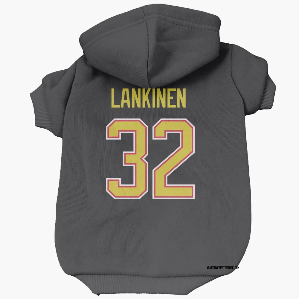 Vancouver Canucks Kevin Lankinen Black Pet Hoodie for Dog & Cat