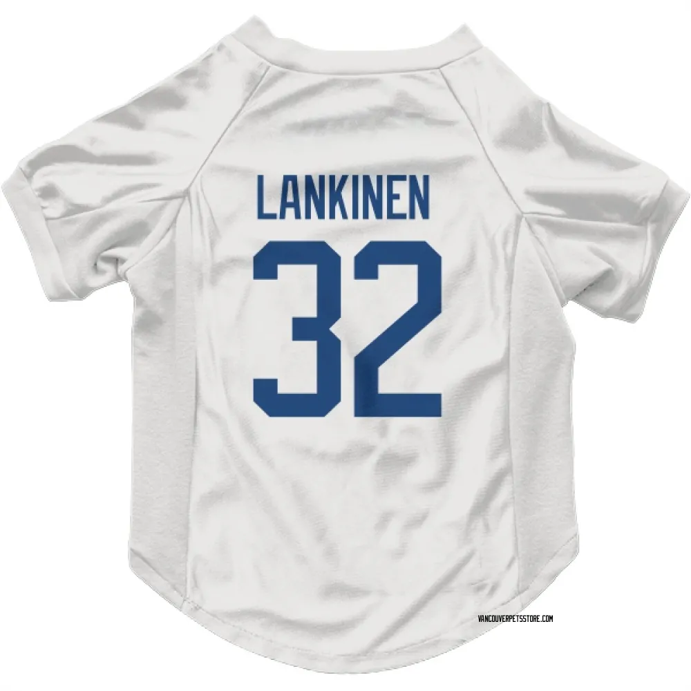 Vancouver Canucks Kevin Lankinen White Pet Jersey for Dog & Cat