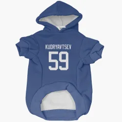 Vancouver Canucks Kirill Kudryavtsev Blue Pet Hoodie for Dog & Cat