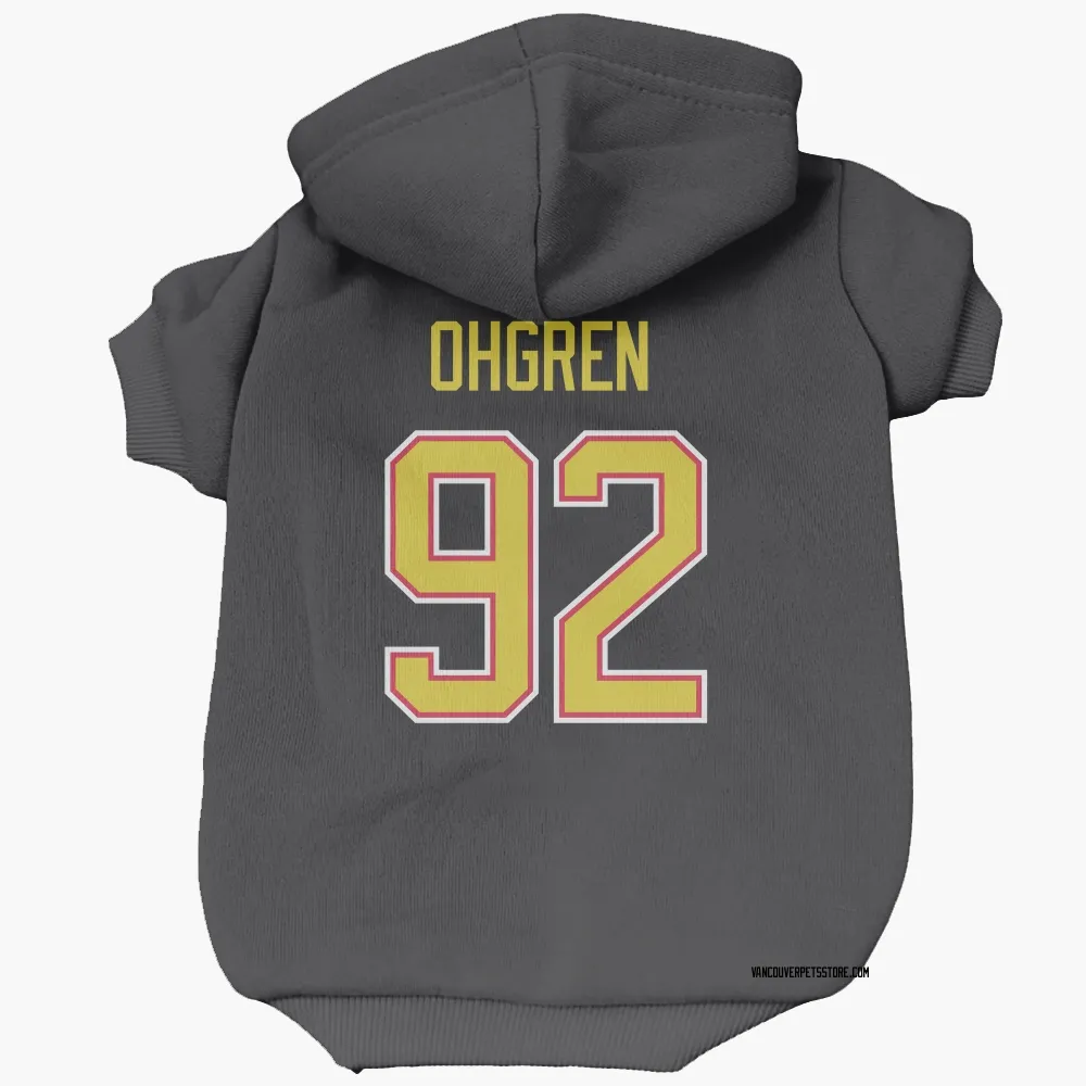 Vancouver Canucks Liam Ohgren Black Pet Hoodie for Dog & Cat