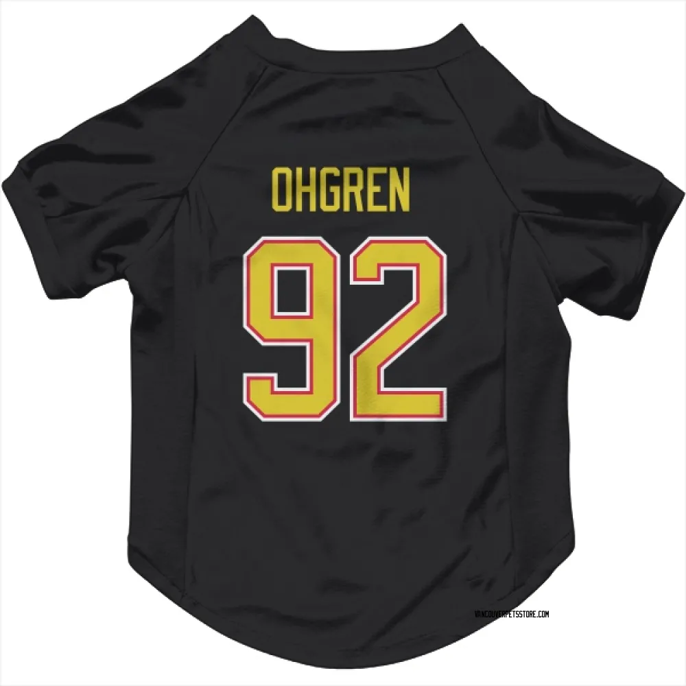 Vancouver Canucks Liam Ohgren Black Pet Jersey for Dog & Cat