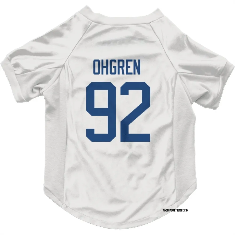 Vancouver Canucks Liam Ohgren White Pet Jersey for Dog & Cat