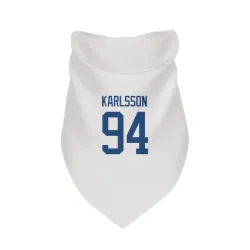 Vancouver Canucks Linus Karlsson White Pet Bandana for Dog & Cat