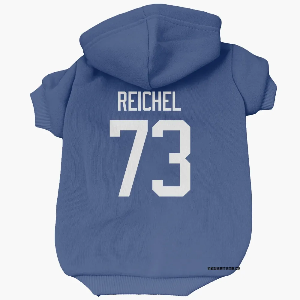 Vancouver Canucks Lukas Reichel Blue Pet Hoodie for Dog & Cat