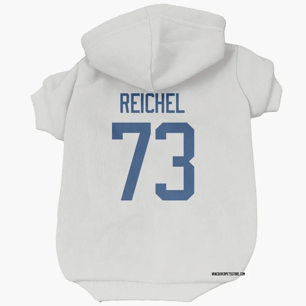 Vancouver Canucks Lukas Reichel White Pet Hoodie for Dog & Cat