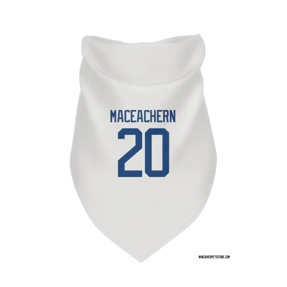 Vancouver Canucks Mackenzie MacEachern White Pet Bandana for Dog & Cat
