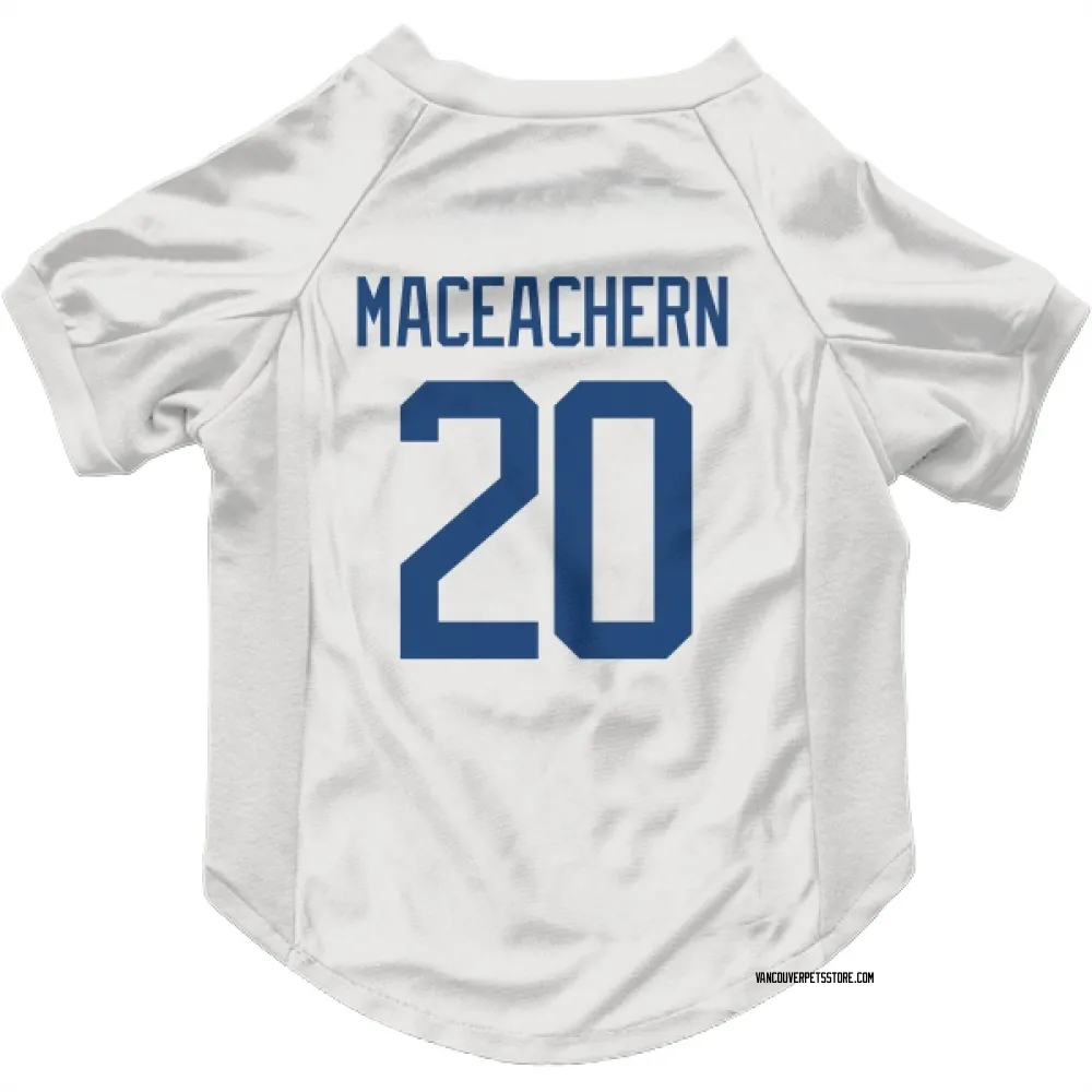 Vancouver Canucks Mackenzie MacEachern White Pet Jersey for Dog & Cat