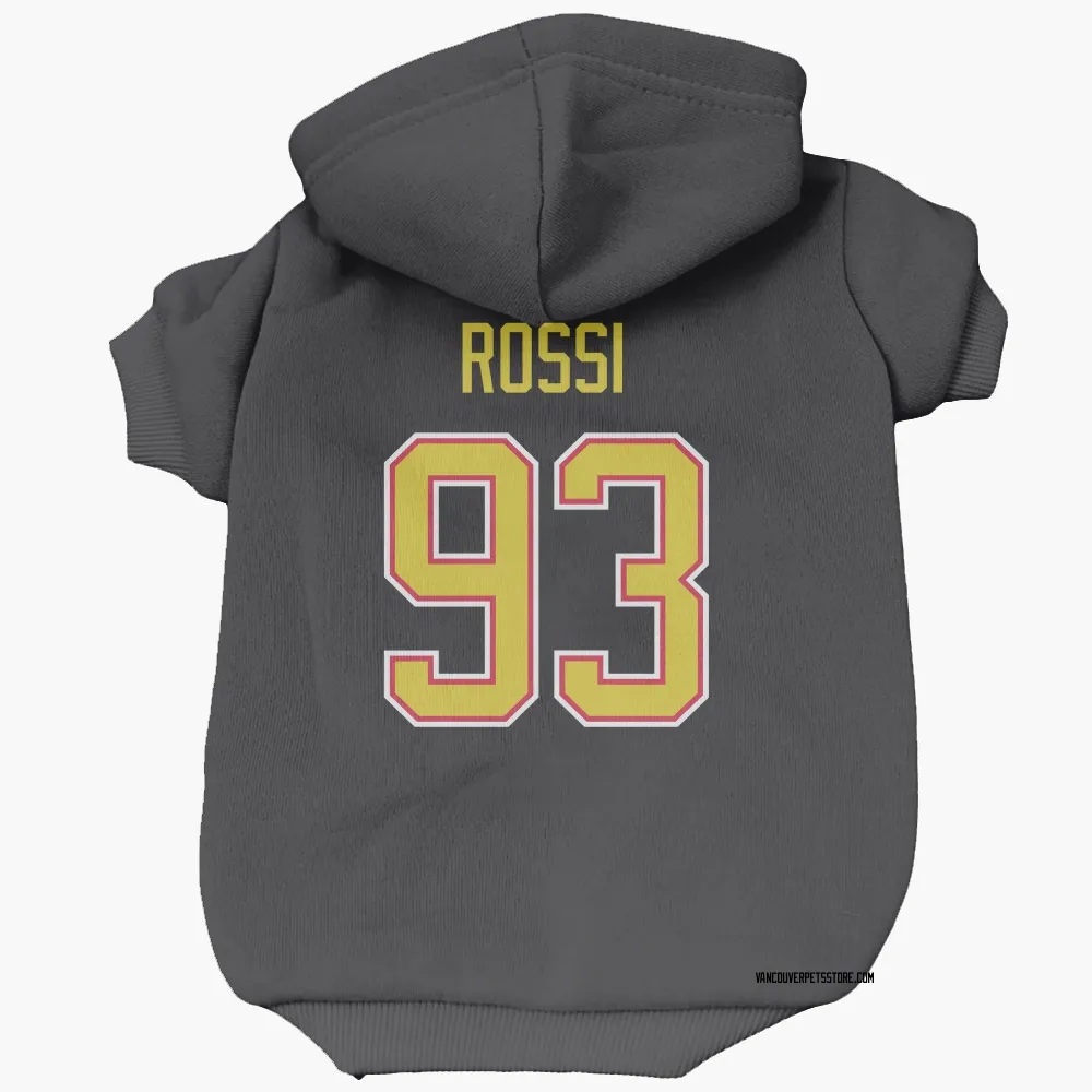 Vancouver Canucks Marco Rossi Black Pet Hoodie for Dog & Cat