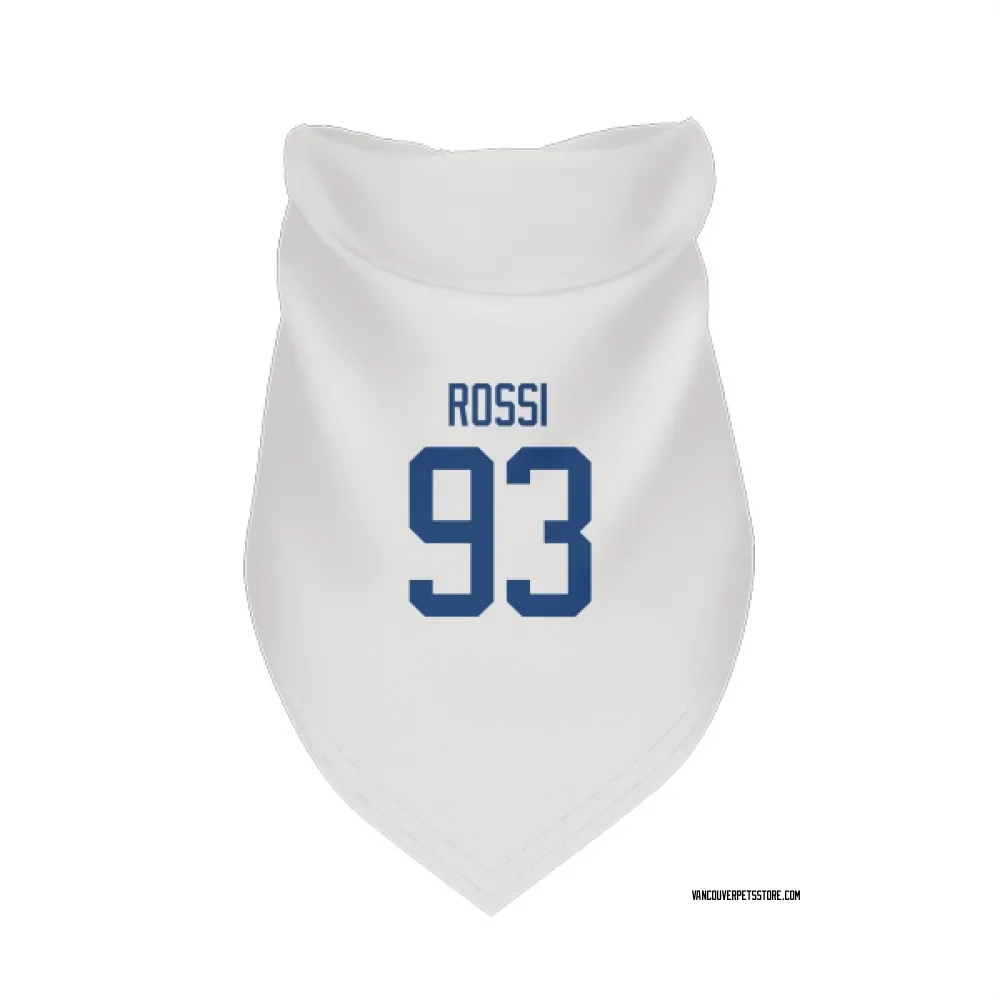 Vancouver Canucks Marco Rossi White Pet Bandana for Dog & Cat