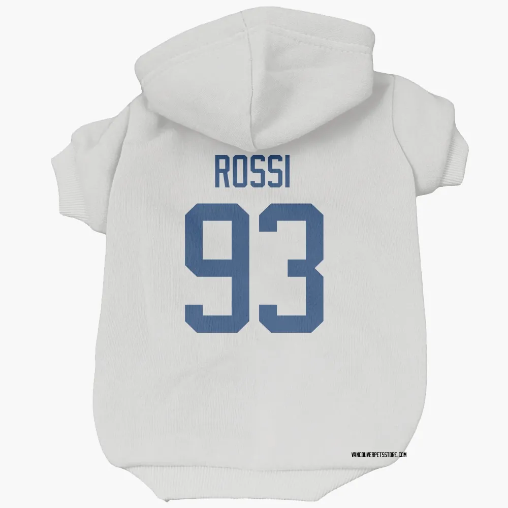 Vancouver Canucks Marco Rossi White Pet Hoodie for Dog & Cat