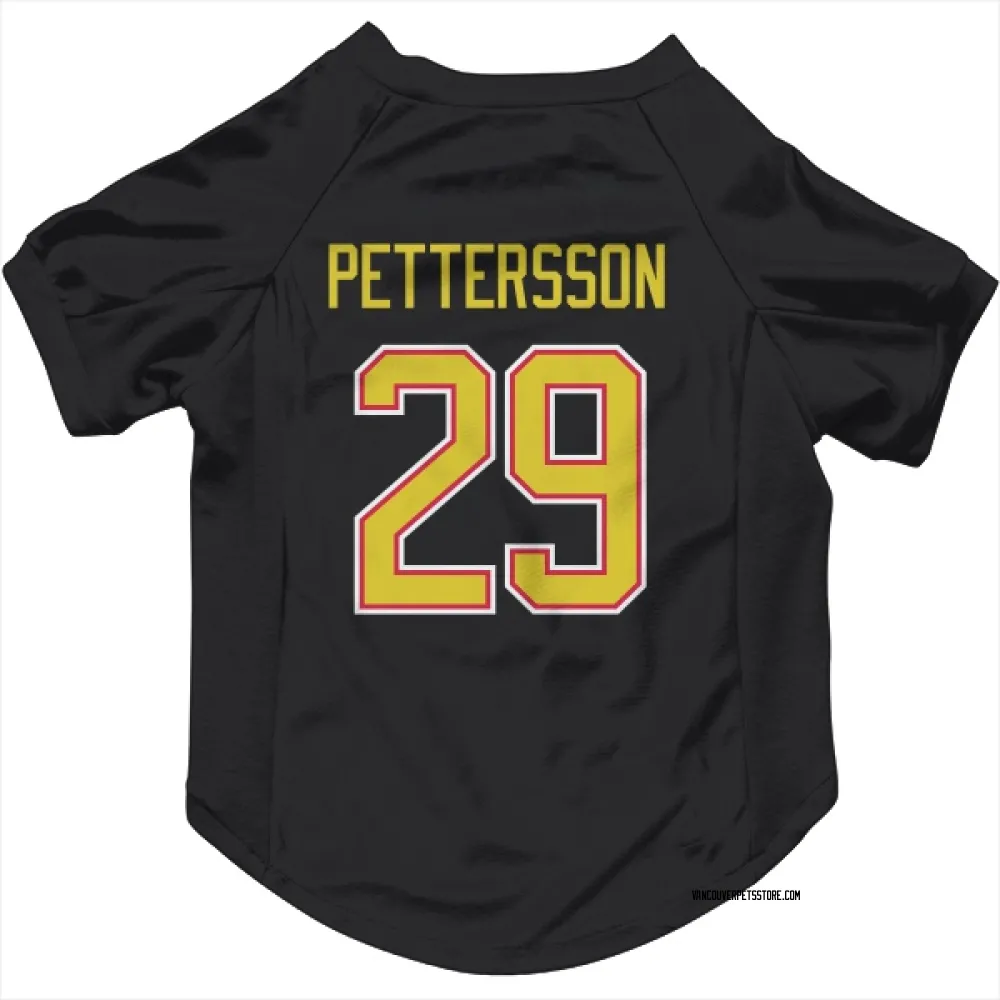 Vancouver Canucks Marcus Pettersson Black Pet Jersey for Dog & Cat