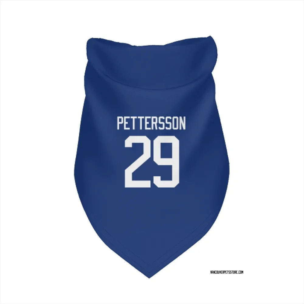 Vancouver Canucks Marcus Pettersson Blue Pet Bandana for Dog & Cat