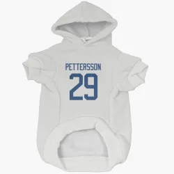 Vancouver Canucks Marcus Pettersson White Pet Hoodie for Dog & Cat