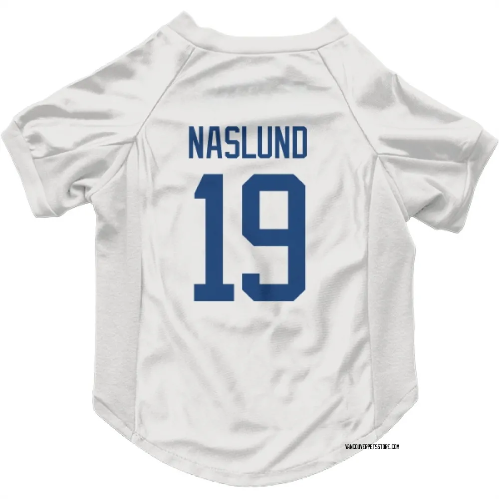 Vancouver Canucks Markus Naslund White Pet Jersey for Dog & Cat