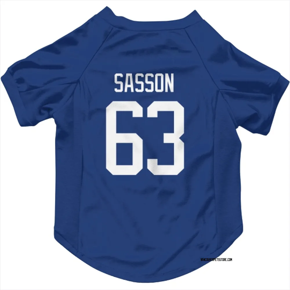 Vancouver Canucks Max Sasson Blue Pet Jersey for Dog & Cat