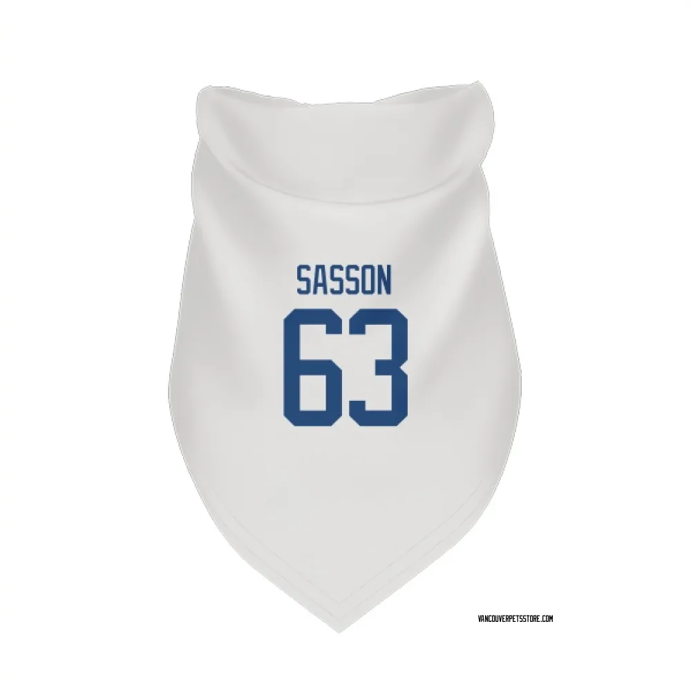 Vancouver Canucks Max Sasson White Pet Bandana for Dog & Cat