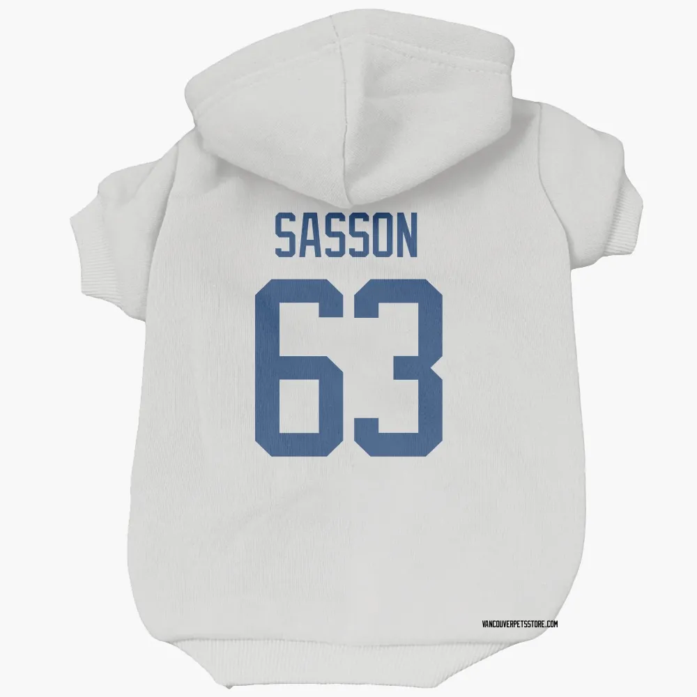 Vancouver Canucks Max Sasson White Pet Hoodie for Dog & Cat