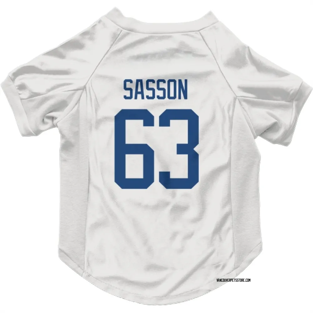 Vancouver Canucks Max Sasson White Pet Jersey for Dog & Cat