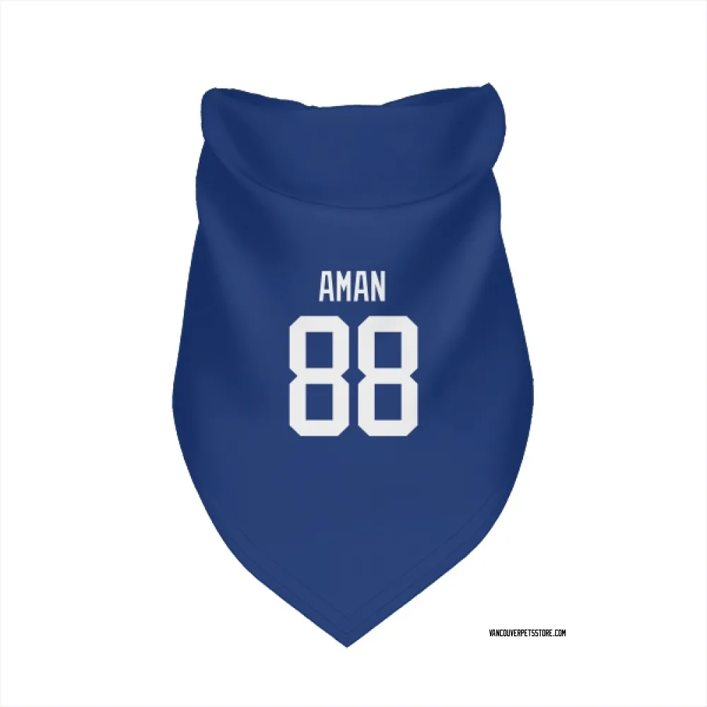 Vancouver Canucks Nils Aman Blue Pet Bandana for Dog & Cat