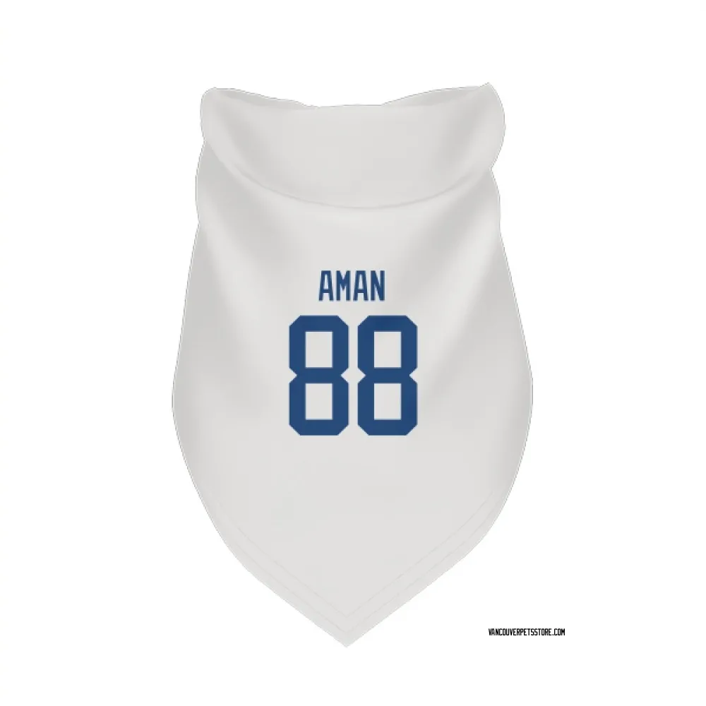 Vancouver Canucks Nils Aman White Pet Bandana for Dog & Cat