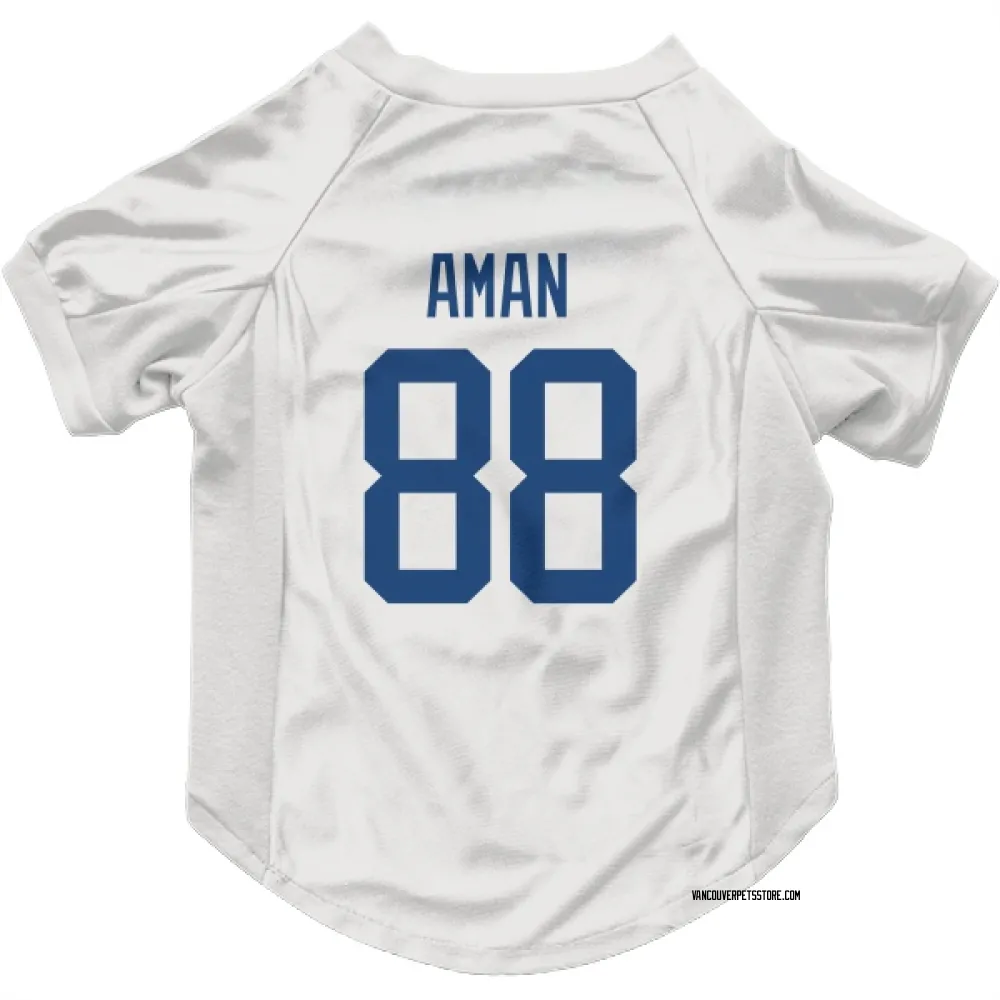 Vancouver Canucks Nils Aman White Pet Jersey for Dog & Cat