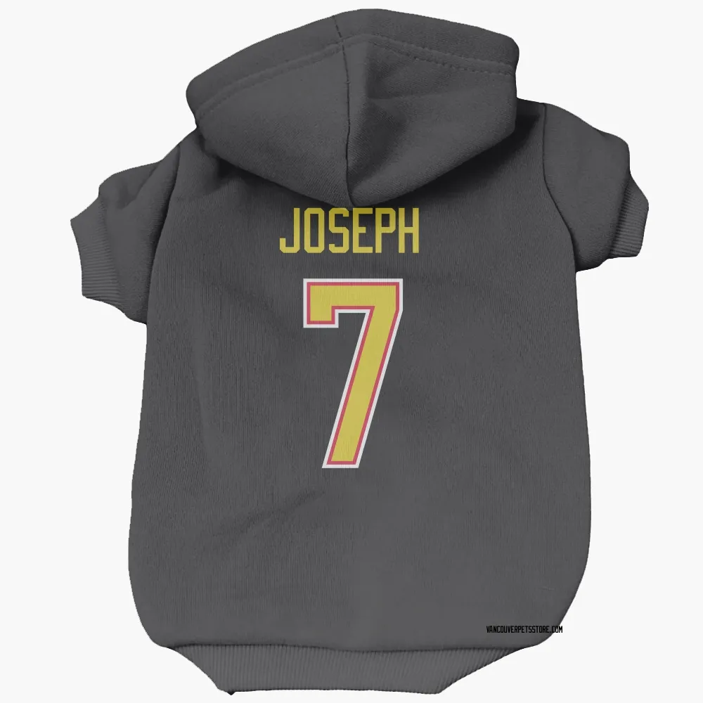 Vancouver Canucks Pierre-Olivier Joseph Black Pet Hoodie for Dog & Cat