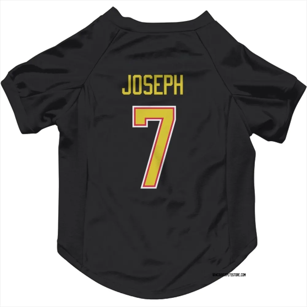 Vancouver Canucks Pierre-Olivier Joseph Black Pet Jersey for Dog & Cat