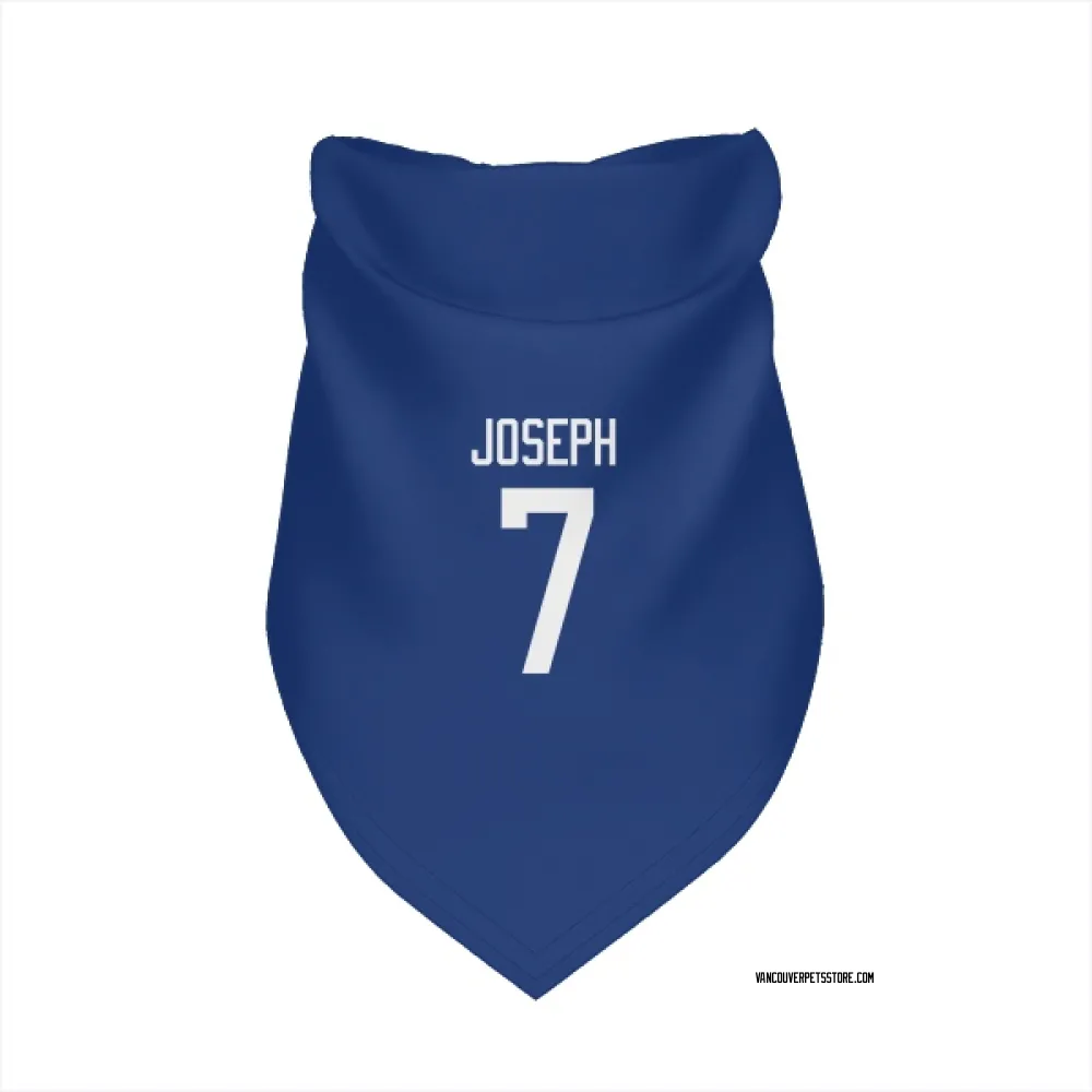 Vancouver Canucks Pierre-Olivier Joseph Blue Pet Bandana for Dog & Cat