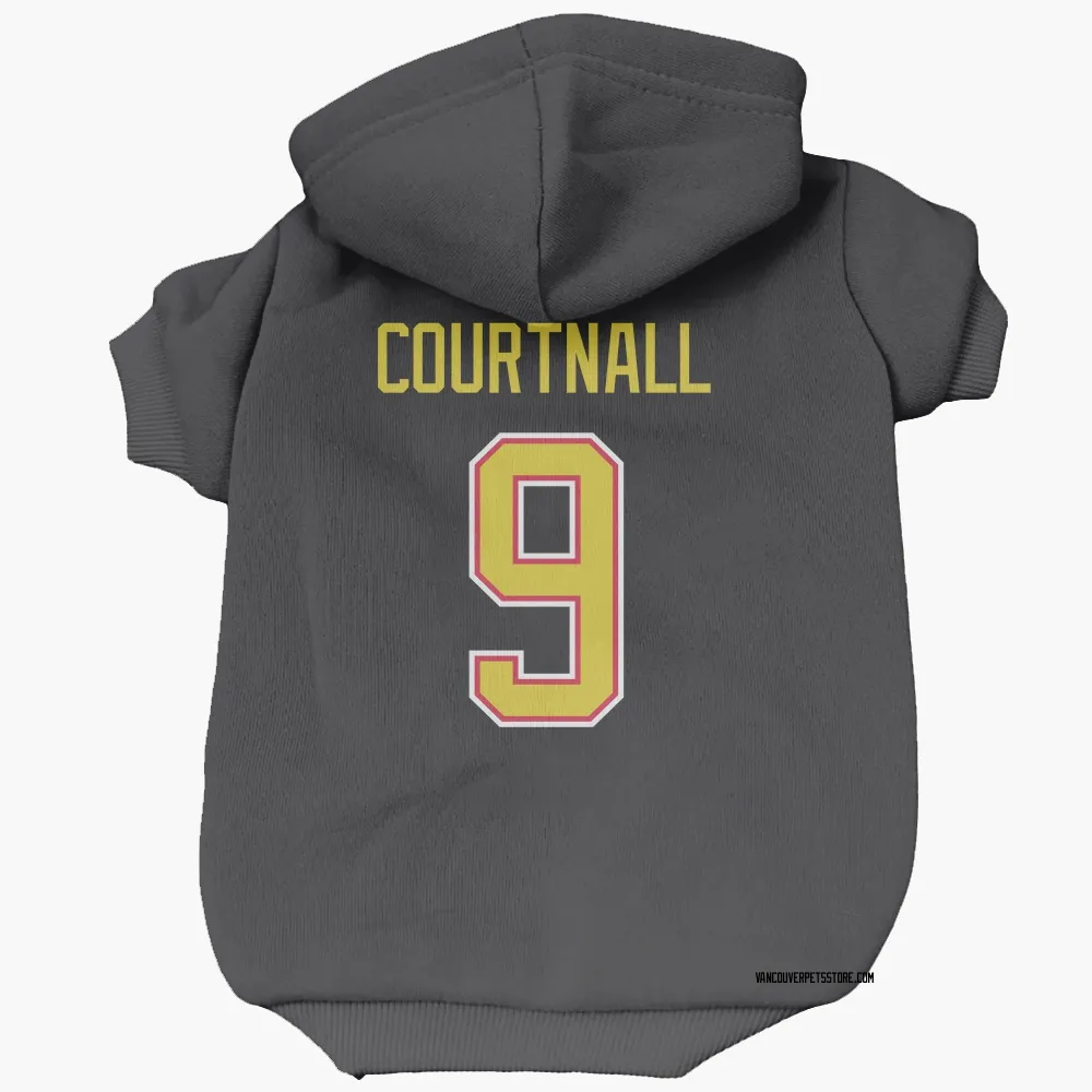Vancouver Canucks Russ Courtnall Black Pet Hoodie for Dog & Cat