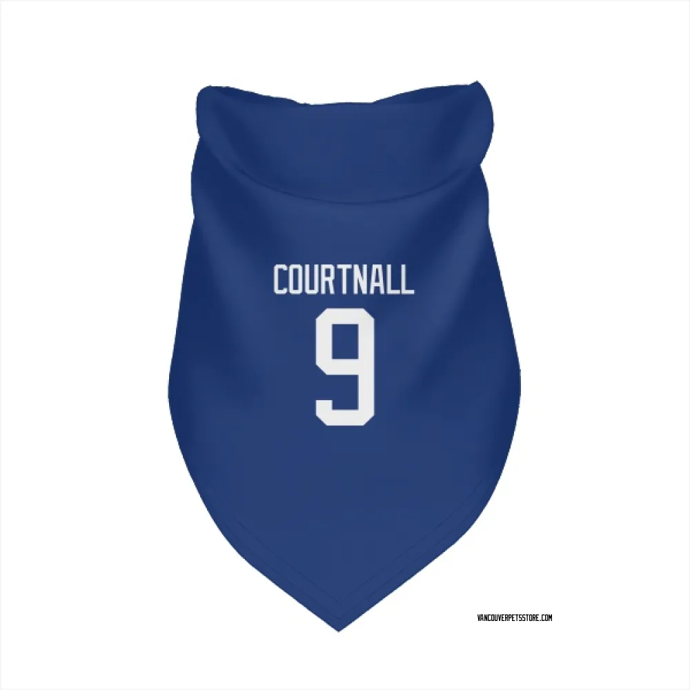 Vancouver Canucks Russ Courtnall Blue Pet Bandana for Dog & Cat