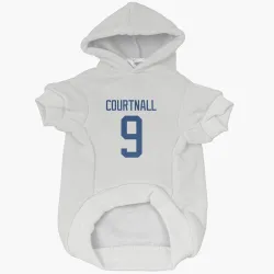 Vancouver Canucks Russ Courtnall White Pet Hoodie for Dog & Cat
