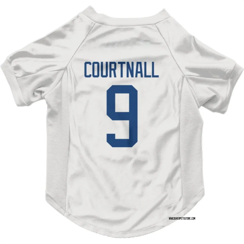 Vancouver Canucks Russ Courtnall White Pet Jersey for Dog & Cat