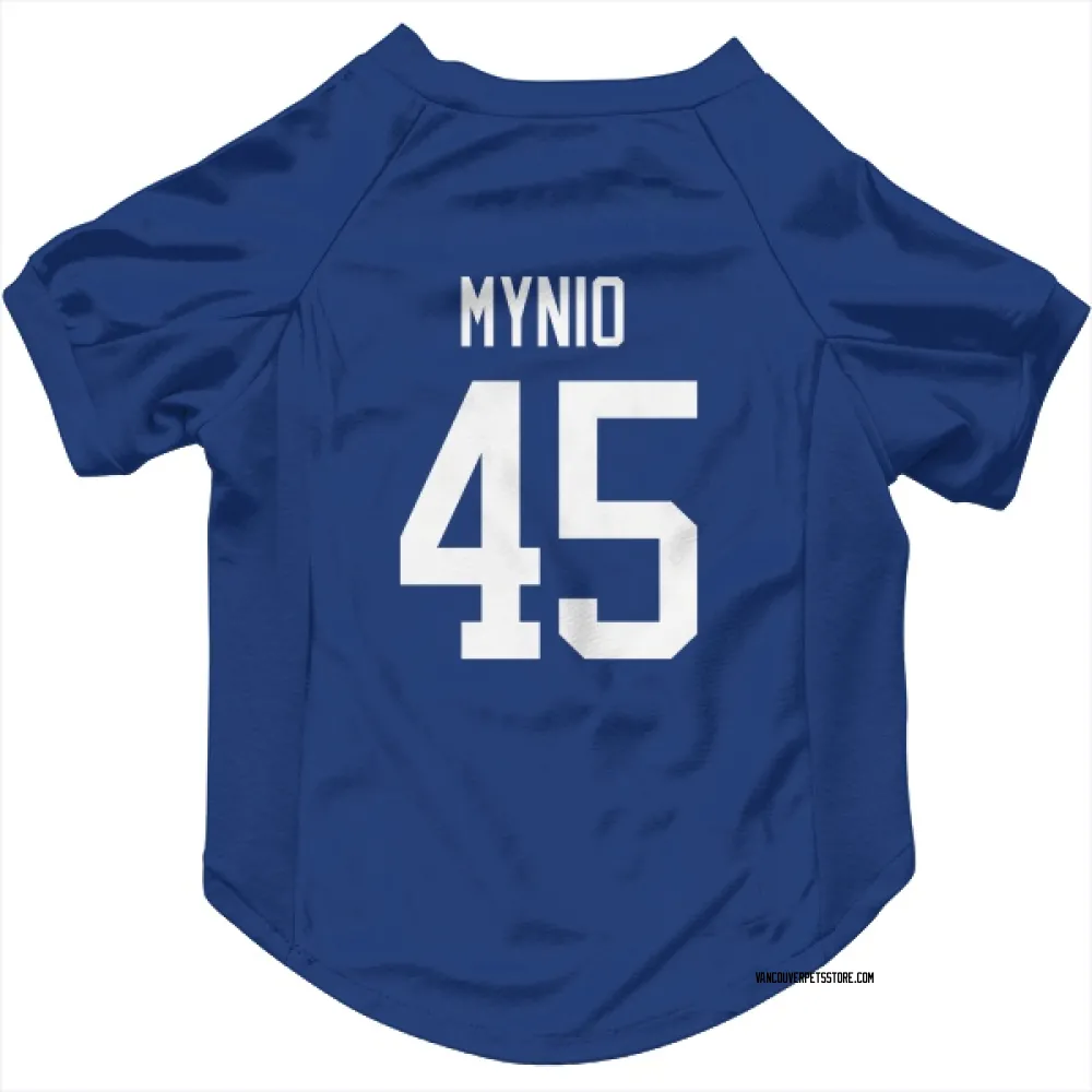 Vancouver Canucks Sawyer Mynio Blue Pet Jersey for Dog & Cat