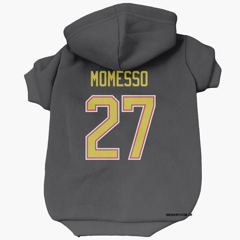 Vancouver Canucks Sergio Momesso Black Pet Hoodie for Dog & Cat