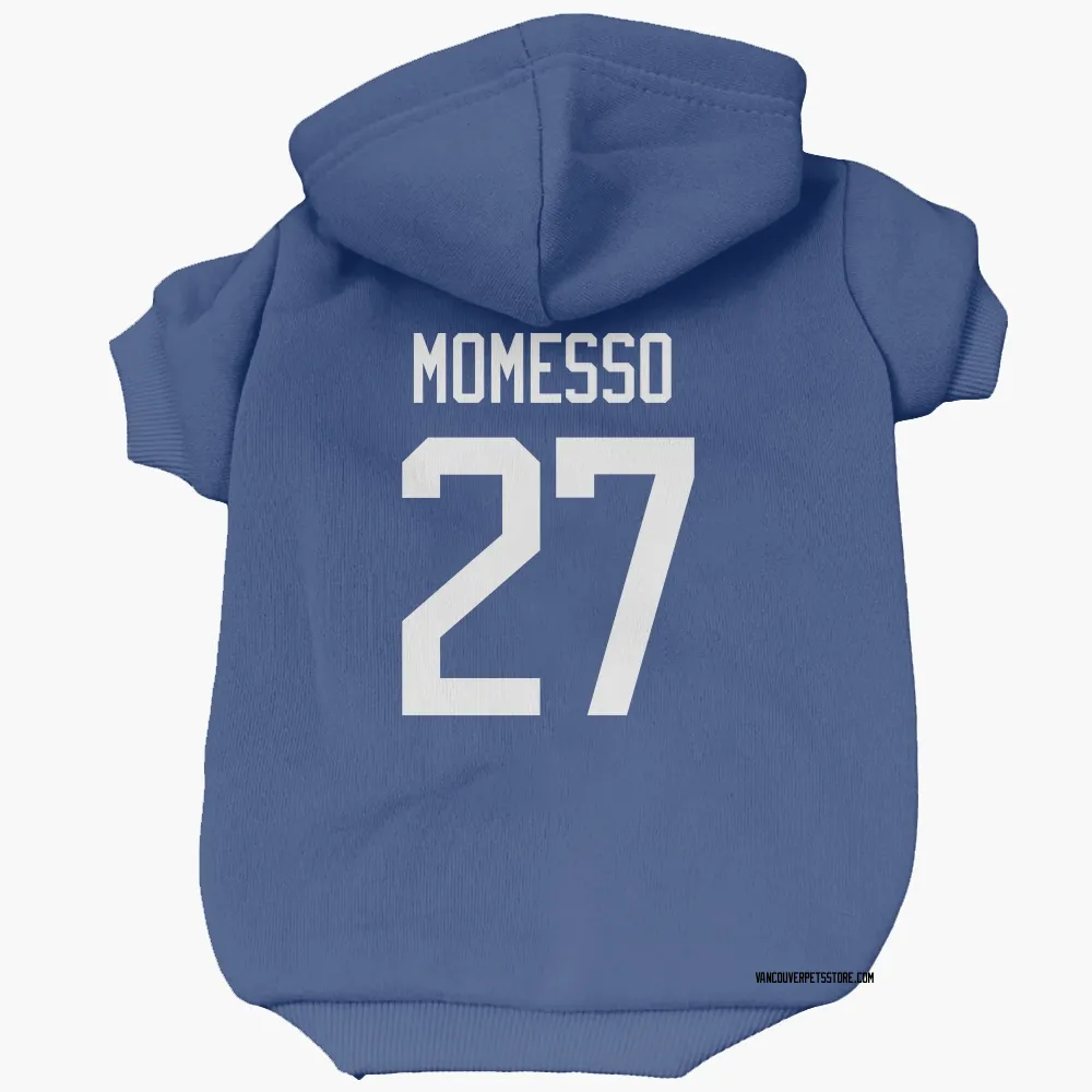 Vancouver Canucks Sergio Momesso Blue Pet Hoodie for Dog & Cat