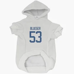 Vancouver Canucks Teddy Blueger White Pet Hoodie for Dog & Cat