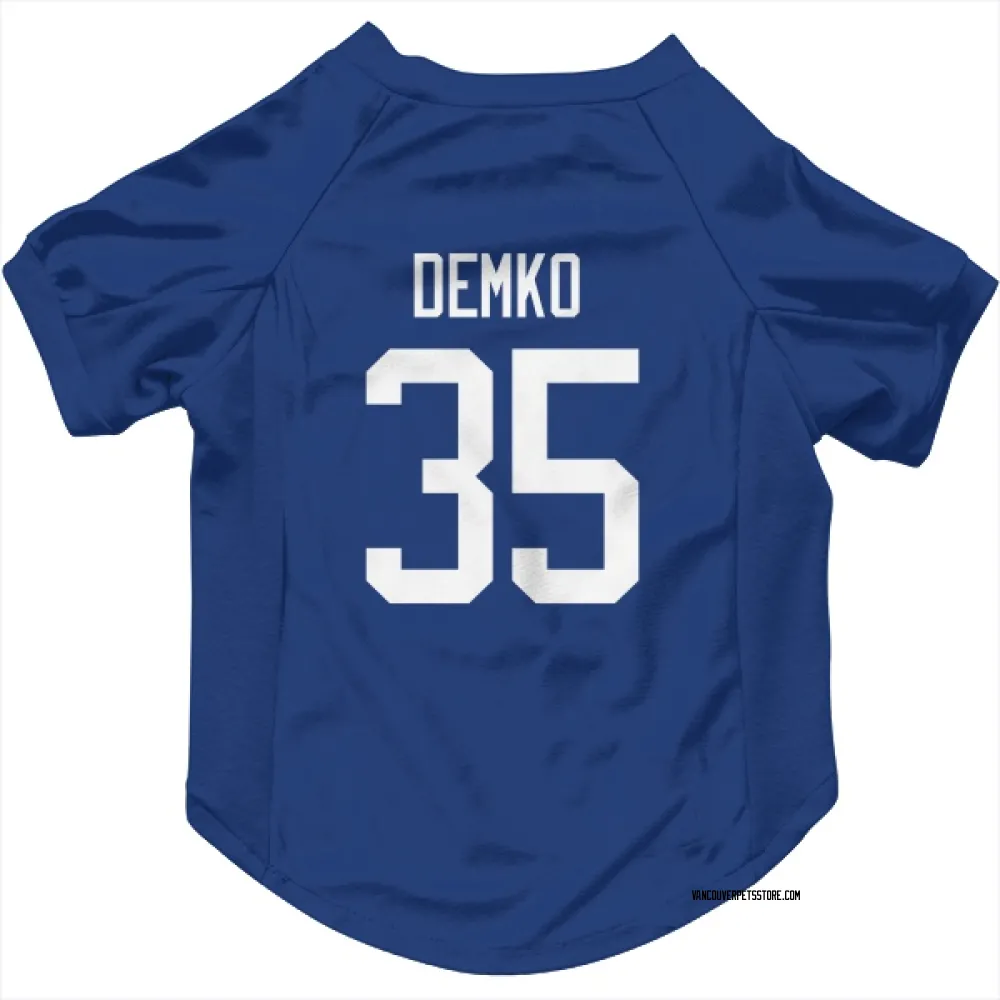 Vancouver Canucks Thatcher Demko Blue Pet Jersey for Dog & Cat